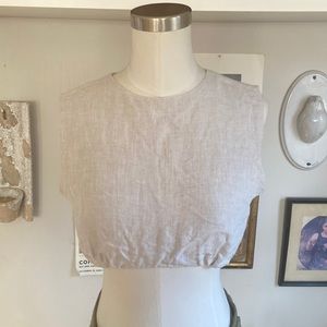 DISSH linen crop top